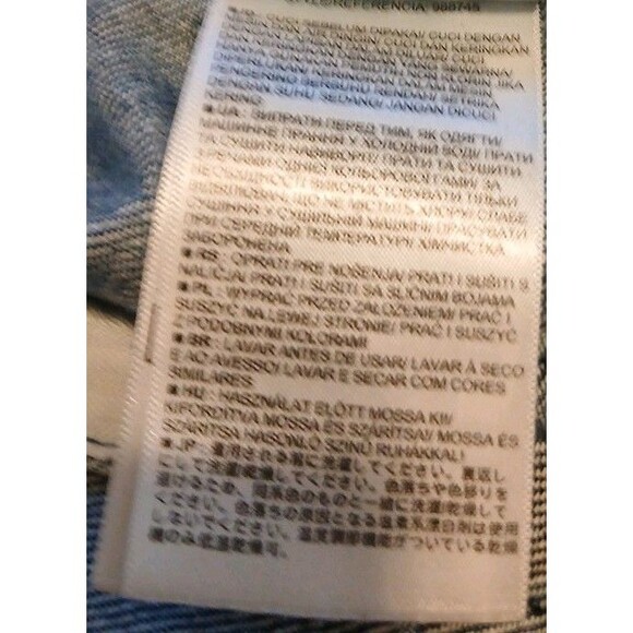 Gap 1969 Distressed Denim Women's Jean Jacket Medium Blue Wash Size Med - Picture 8 of 11